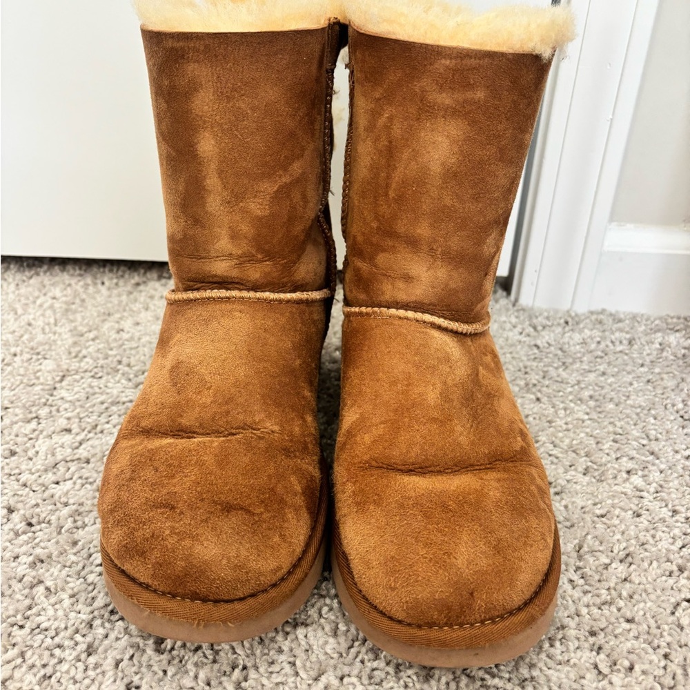 UGG Tan Shearling-Lined Interior Boots